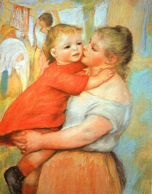 Pierre Renoir Aline and Pierre oil painting image